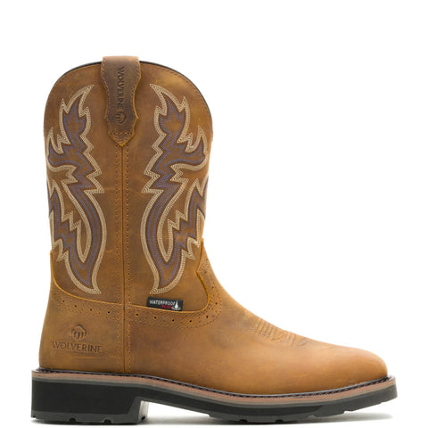 Wolverine Rancher Wing WP Steel Toe Mens Brown Wide Work & Safety Boots