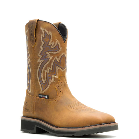Wolverine Rancher Wing WP Steel Toe Mens Brown Wide Work & Safety Boots