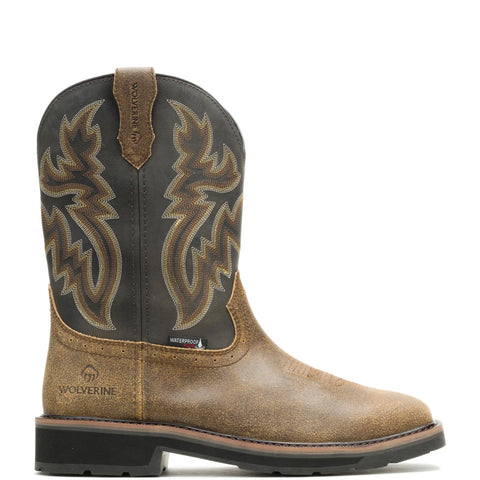 Wolverine Rancher Wing WP Steel Toe Mens Brown Wide Work & Safety Boots