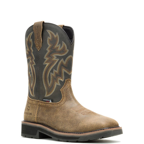 Wolverine Rancher Wing WP Steel Toe Mens Brown Wide Work & Safety Boots