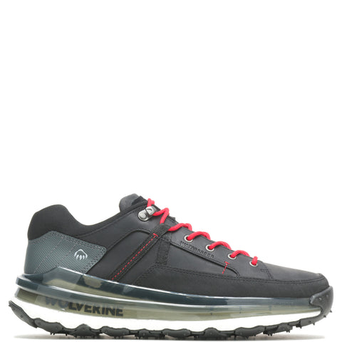 Wolverine Conquer Ultraspring WP Low Mens Black Extra Wide Athletic Shoes