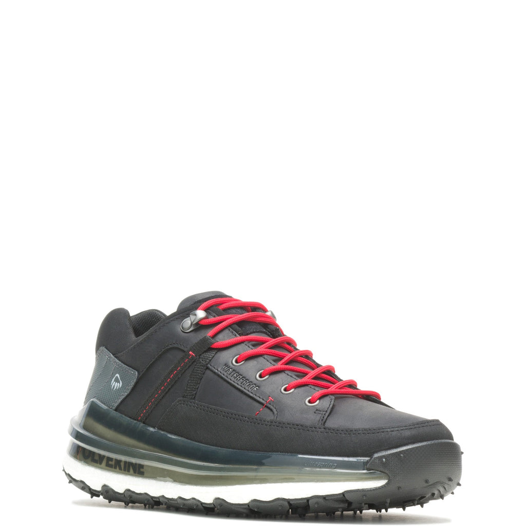 Wolverine Conquer Ultraspring WP Low Mens Black Wide Athletic Hiking S ...