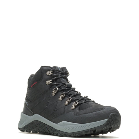 Wolverine Luton Hiker Waterproof Steel Toe Mid Mens Black Wide Hiking Boots