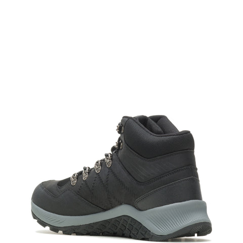 Wolverine Luton Hiker Waterproof Mid Mens Black Wide Leather Hiking Boots