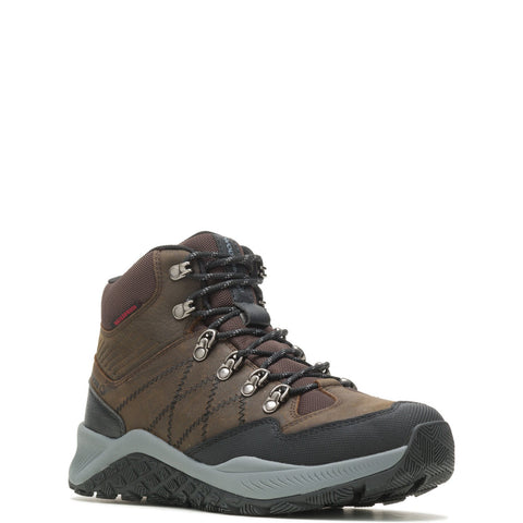 Wolverine Luton Hiker Waterproof Steel Toe Mid Mens Brown Hiking Boots