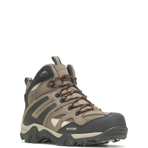 Wolverine Wilderness Waterproof Mid Bungee W880350 Mens Gray Hiking Boots