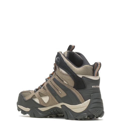 Wolverine Wilderness Waterproof Mid Bungee W880350 Mens Gray Hiking Boots
