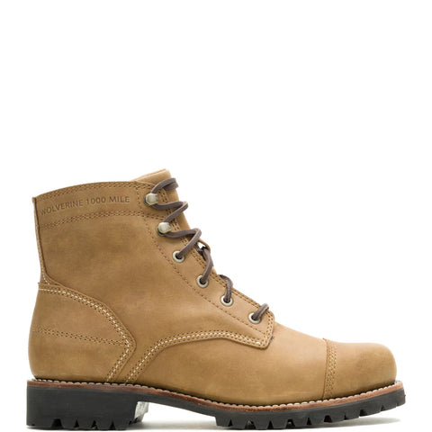 Wolverine 1000 Mile Legacy Steelpass 6" Mens Brown Casual Dress Boots