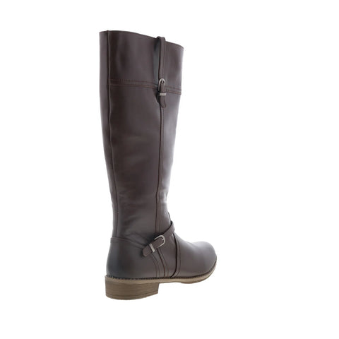 Propet Tasha WFX095L Womens Brown Wide Leather Zipper Knee High Boots