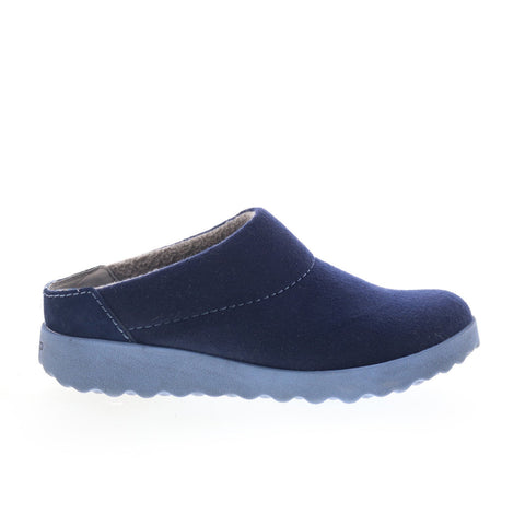 Dansko Lucie LUCIE Womens Blue Canvas Slip On Clogs Slippers Shoes