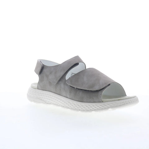 Propet TravelActiv Scottsdale Womens Gray Wide Slingback Sandals Shoes