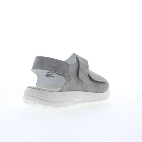 Propet TravelActiv Scottsdale Womens Gray Wide Slingback Sandals Shoes