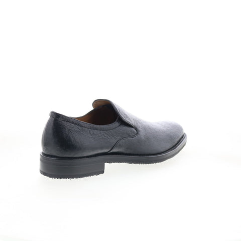 Di Bianco Walker Mens Black Leather Slip On Loafers & Slip Ons Casual Shoes