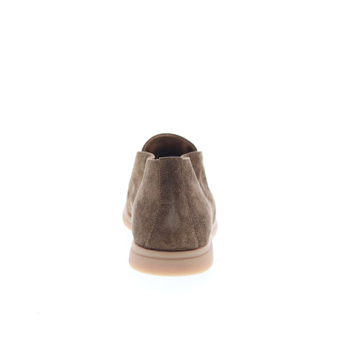 Pastori by Di Bianco Zeno Mens Brown Suede Loafers & Slip Ons Casual Shoes
