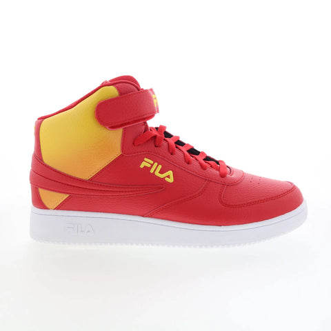 Fila A-High Fade 1BM01764-635 Mens Red Synthetic Lifestyle Sneakers Shoes