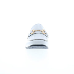 La Milano A11406 Mens White Leather Loafers & Slip Ons  display picture 2