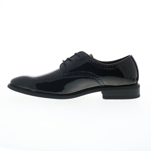 La Milano Payton A11875 Mens Black Extra Wide 3E Oxfords Plain Toe Shoes