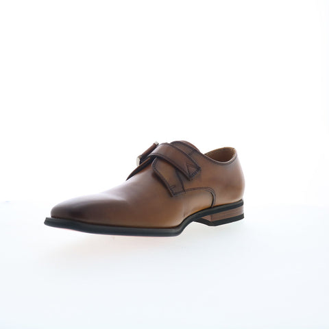 La Milano Will A11890 Mens Brown Leather Loafers & Slip Ons Casual Shoes