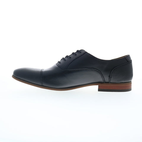 La Milano Liverpool A121005 Mens Black Oxfords Cap Toe Shoes