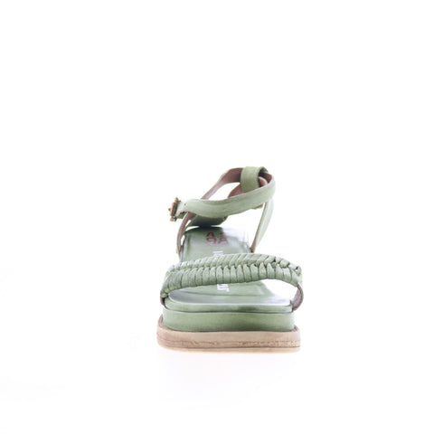 A.S. 98 Laird A15022-101-6288 Womens Green Leather Strap Sandals Shoes