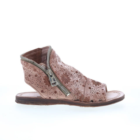 A.S. 98 Ritchie A16040-101-6363 Womens Brown Leather Mule Flats Shoes