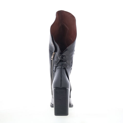 A.S. 98 Selbee A21202-101-6002 Womens Black Leather Casual Dress Boots