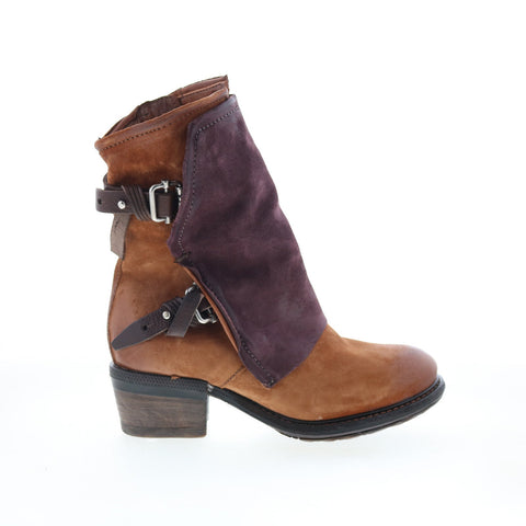 A.S. 98 Connor A22204-101-0004 Womens Brown Suede Zipper Casual Dress Boots