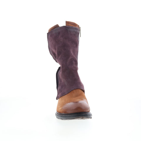 A.S. 98 Connor A22204-101-0004 Womens Brown Suede Zipper Casual Dress Boots