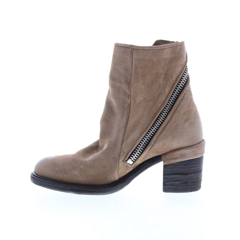 A.S. 98 Jase A24208-301 Womens Brown Leather Zipper Casual Dress Boots