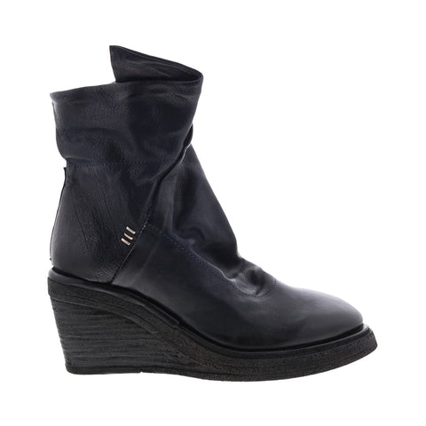 A.S. 98 Tremont A30205-201 Womens Blue Leather Zipper Casual Dress Boots