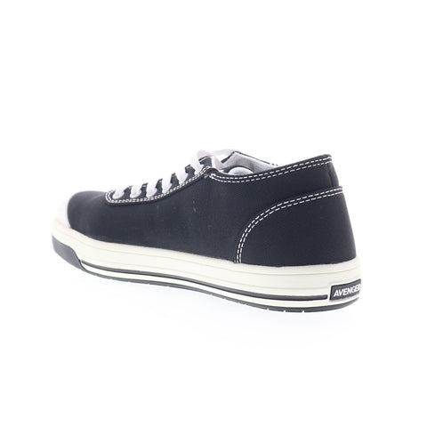 Avenger Blade 6 Eye Aluminum Toe A320 Mens Black Canvas Work & Safety Shoes