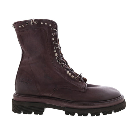 A.S. 98 Hubie A59210-201 Womens Burgundy Leather Lace Up Casual Dress Boots