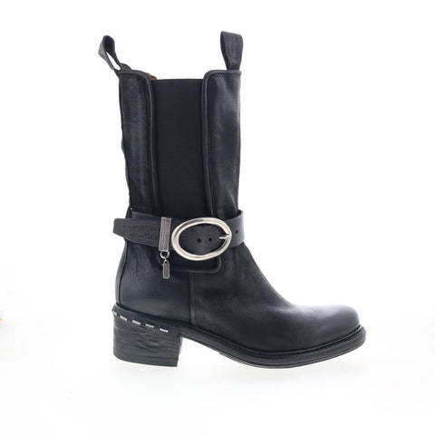 A.S. 98 Nayden A63201-201-6002 Womens Black Leather Casual Dress Boots