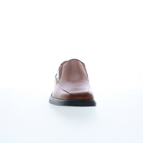 La Milano A65616 Mens Brown Leather Slip On Loafers & Slip Ons Casual Shoes