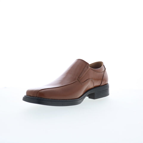 La Milano A65616 Mens Brown Leather Slip On Loafers & Slip Ons Casual Shoes
