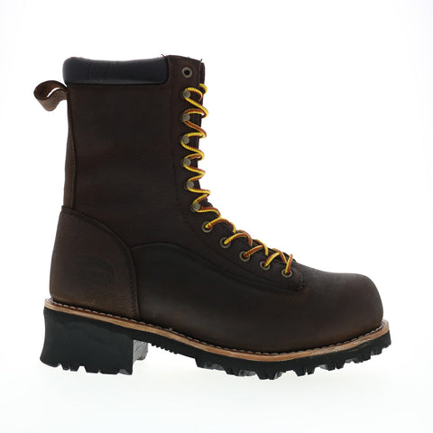 Avenger Logger Composite Toe Waterproof A7356 Mens Brown Wide Work Boots