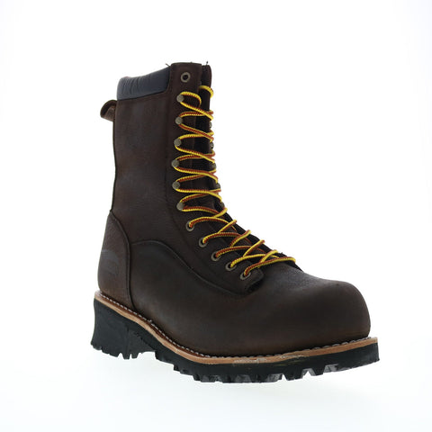 Avenger Logger Composite Toe Waterproof A7356 Mens Brown Wide Work Boots