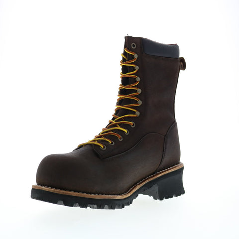 Avenger Logger Composite Toe Waterproof A7356 Mens Brown Wide Work Boots