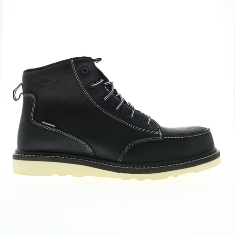 Avenger Wedge Moc Carbon Toe Electrical Hazard WP A7508 Mens Black Work Boots