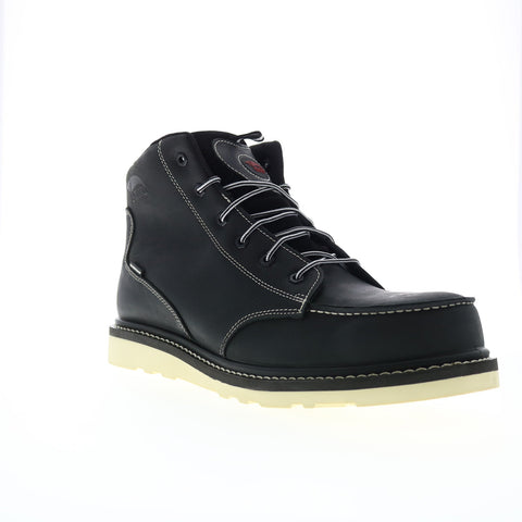 Avenger Wedge Moc Carbon Toe Electrical Hazard WP Mens Black Wide Work Boots