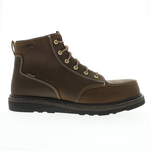 Avenger Wedge Moc Carbon Toe Electrical Hazard WP A7509 Mens Brown Work Boots