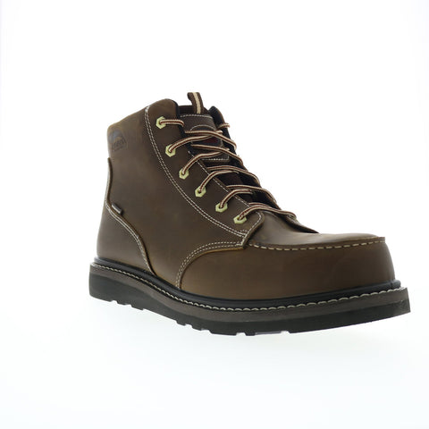 Avenger Wedge Moc Carbon Toe Electrical Hazard WP A7509 Mens Brown Work Boots