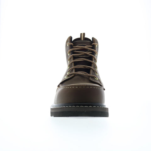 Avenger Wedge Moc Carbon Toe Electrical Hazard WP A7509 Mens Brown Work Boots