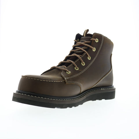 Avenger Wedge Moc Carbon Toe Electrical Hazard WP A7509 Mens Brown Work Boots