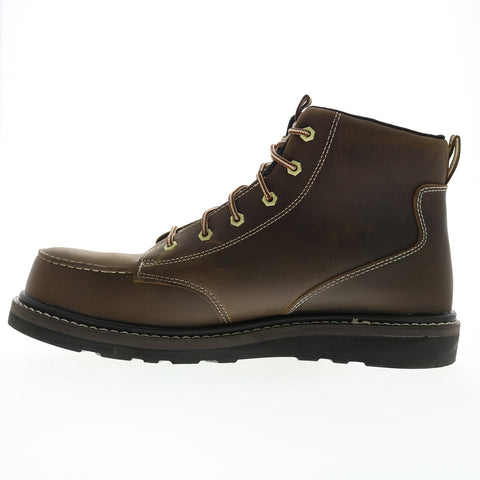 Avenger Wedge Moc Carbon Toe Electrical Hazard WP A7509 Mens Brown Work Boots