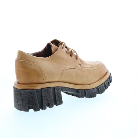 A.S. 98 Henrik A82104-101 Womens Brown Leather Oxfords & Lace Ups Casual Shoes