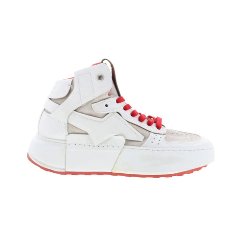 A.S. 98 Haldon Womens White Leather Lifestyle Sneakers Shoes