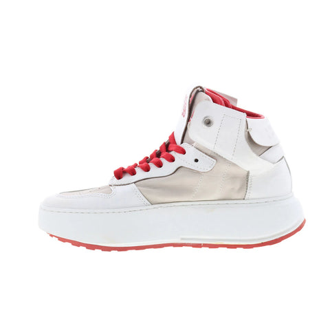 A.S. 98 Haldon Womens White Leather Lifestyle Sneakers Shoes