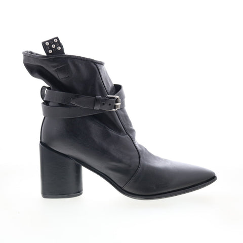 A.S. 98 Enzo A98207-102-6002 Womens Black Leather Ankle & Booties Boots