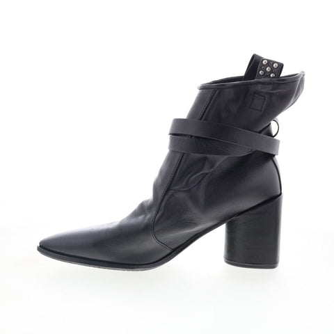A.S. 98 Enzo A98207-102-6002 Womens Black Leather Ankle & Booties Boots